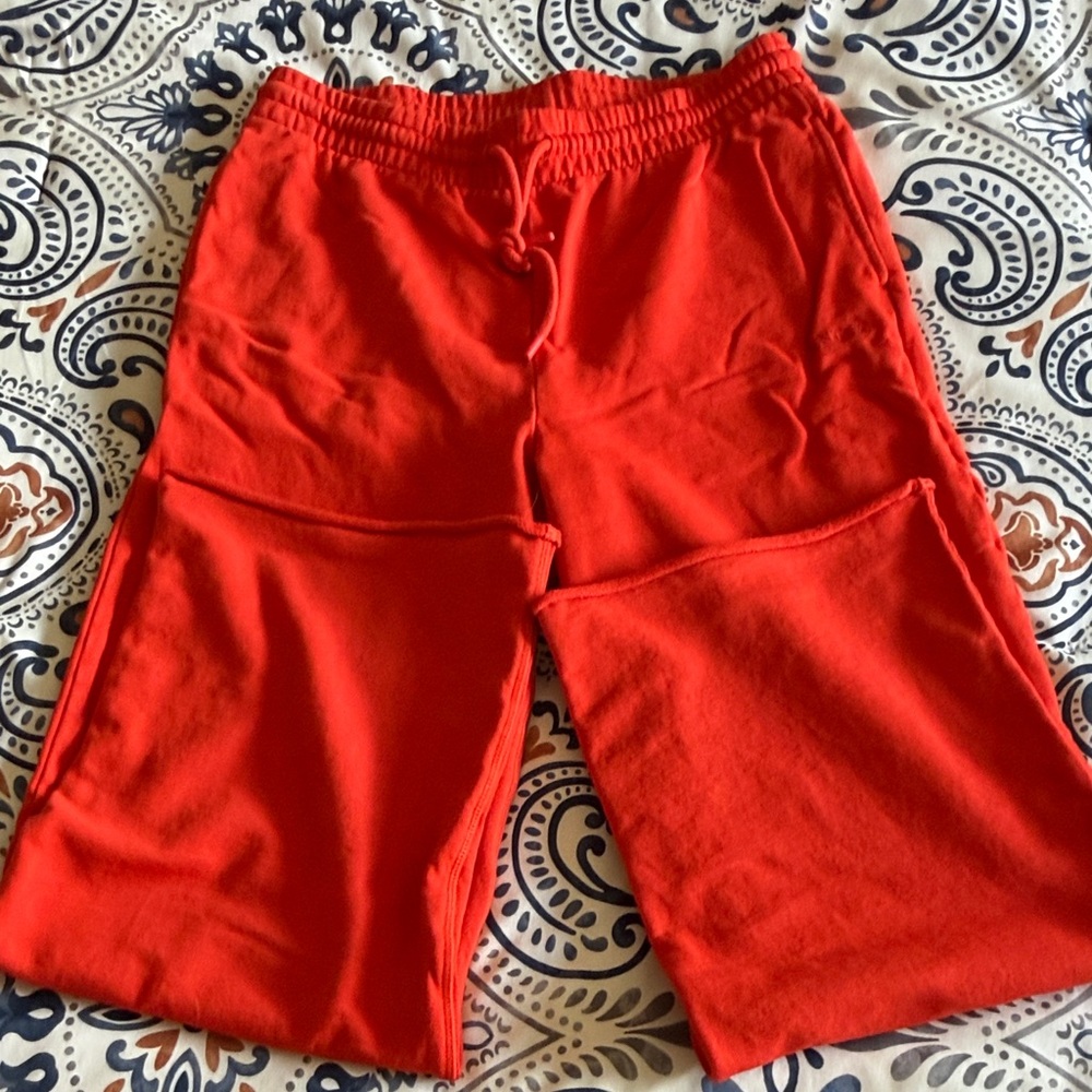 Aritzia Red Rib Kickback Track Pants - Picture 5 of 6